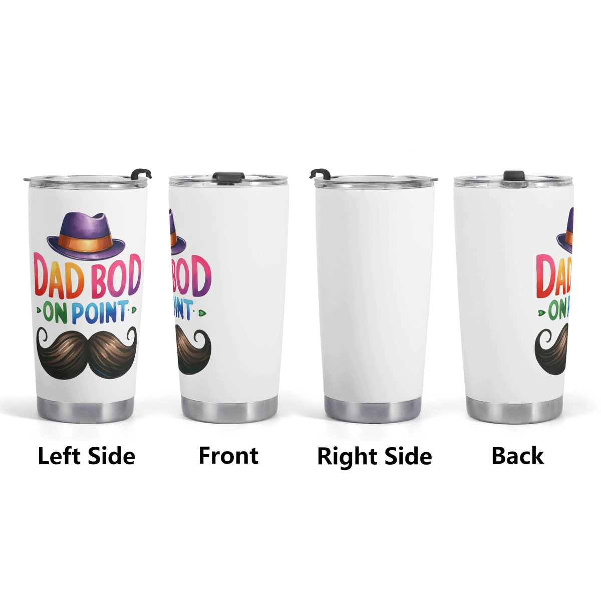Dad Bod On Point Stainless Steel 20oz Travel Mug Printed Offshore