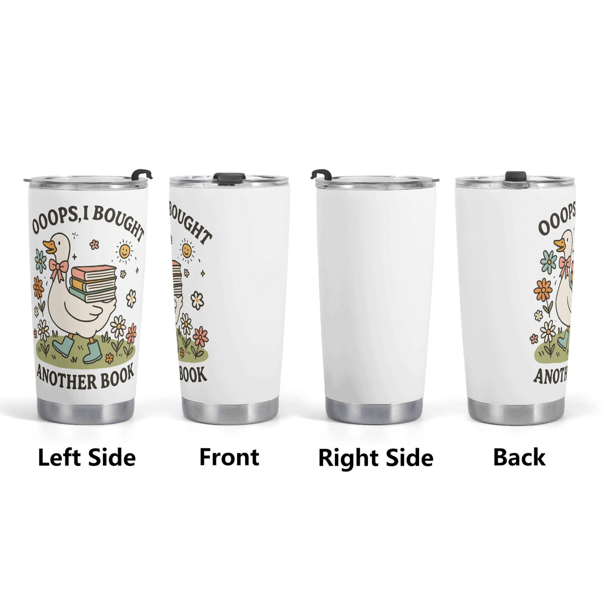 Oops I Bought Another Book Stainless Steel 20oz Travel Mug Printed Offshore