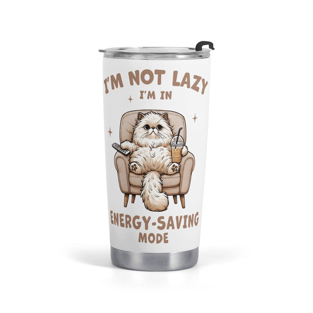 Cat Energy Saving Mode Stainless Steel 20oz Travel Mug Default Title Printed Offshore
