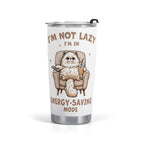 Cat Energy Saving Mode Stainless Steel 20oz Travel Mug Default Title Printed Offshore