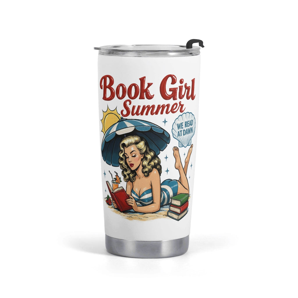 Book Girl Summer Stainless Steel 20oz Travel Mug Default Title Printed Offshore