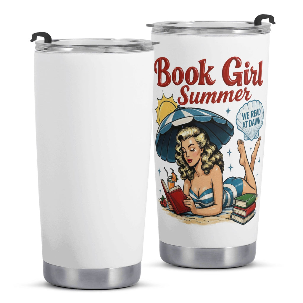 Book Girl Summer Stainless Steel 20oz Travel Mug Printed Offshore