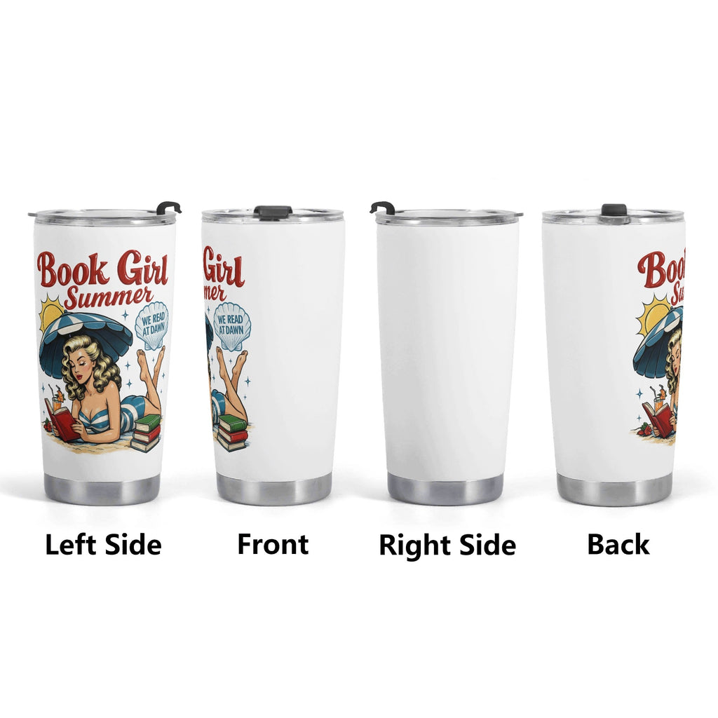 Book Girl Summer Stainless Steel 20oz Travel Mug Printed Offshore