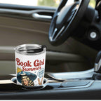 Book Girl Summer Stainless Steel 20oz Travel Mug Printed Offshore