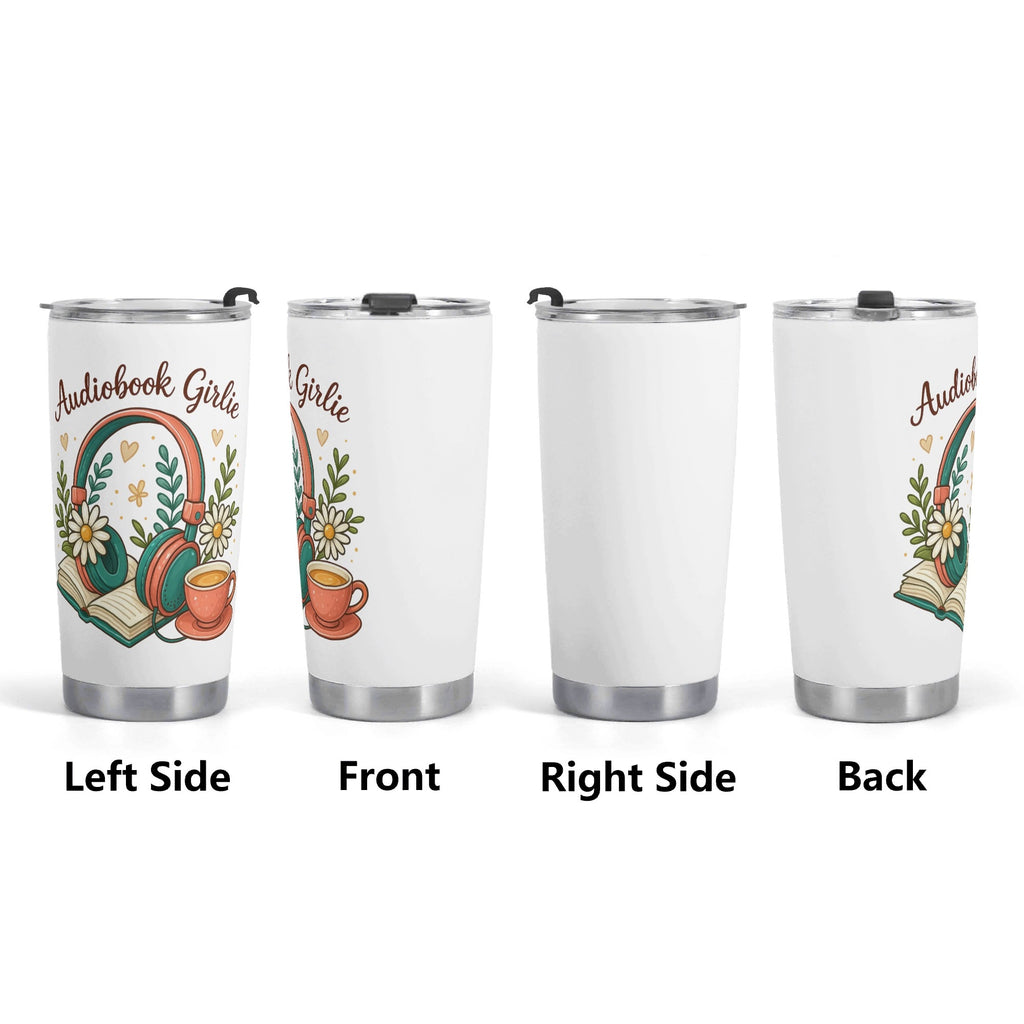 Audiobook Girlie Stainless Steel 20oz Travel Mug Travel Mug Tumbler Printed Offshore Reading