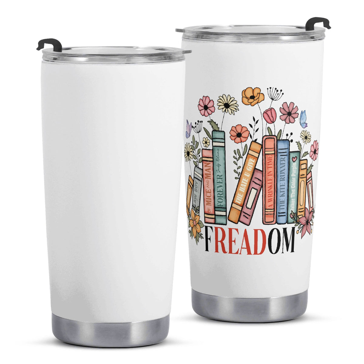 Reading Freedom Stainless Steel 20oz Travel Mug Printed Offshore