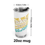 The Best Dad In The Galaxy Stainless Steel 20oz Travel Mug Printed Offshore