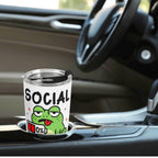 Social Battery Frog Stainless Steel 20oz Travel Mug Printed Offshore