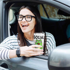 Social Battery Frog Stainless Steel 20oz Travel Mug Printed Offshore