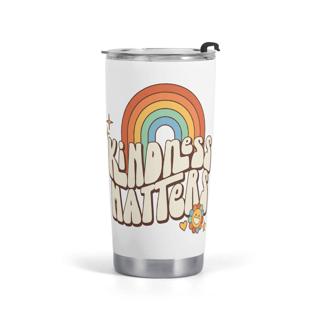 Kindness Matters Stainless Steel 20oz Travel Mug Default Title Printed Offshore