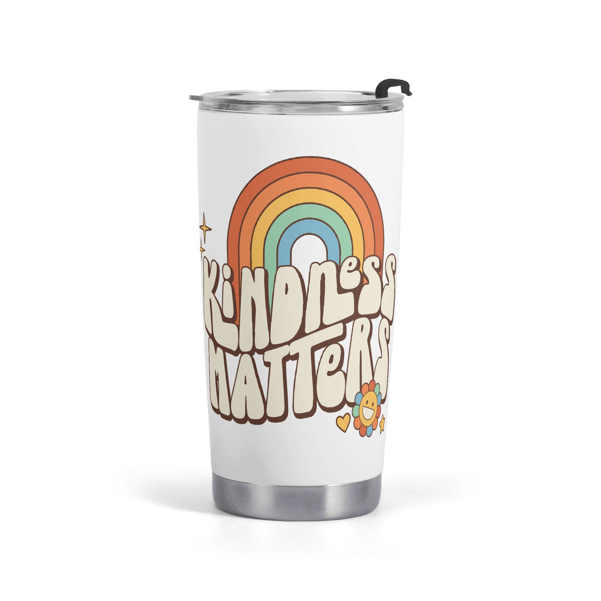 Kindness Matters Stainless Steel 20oz Travel Mug Default Title Printed Offshore