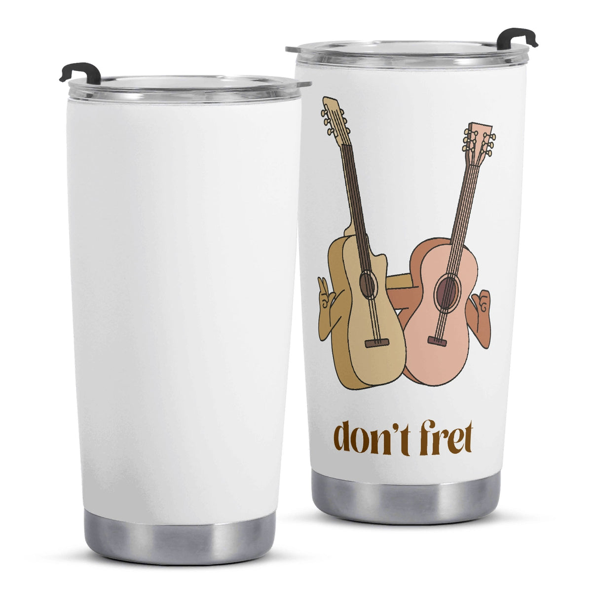 Dont Fret Guitar Stainless Steel 20oz Travel Mug Printed Offshore
