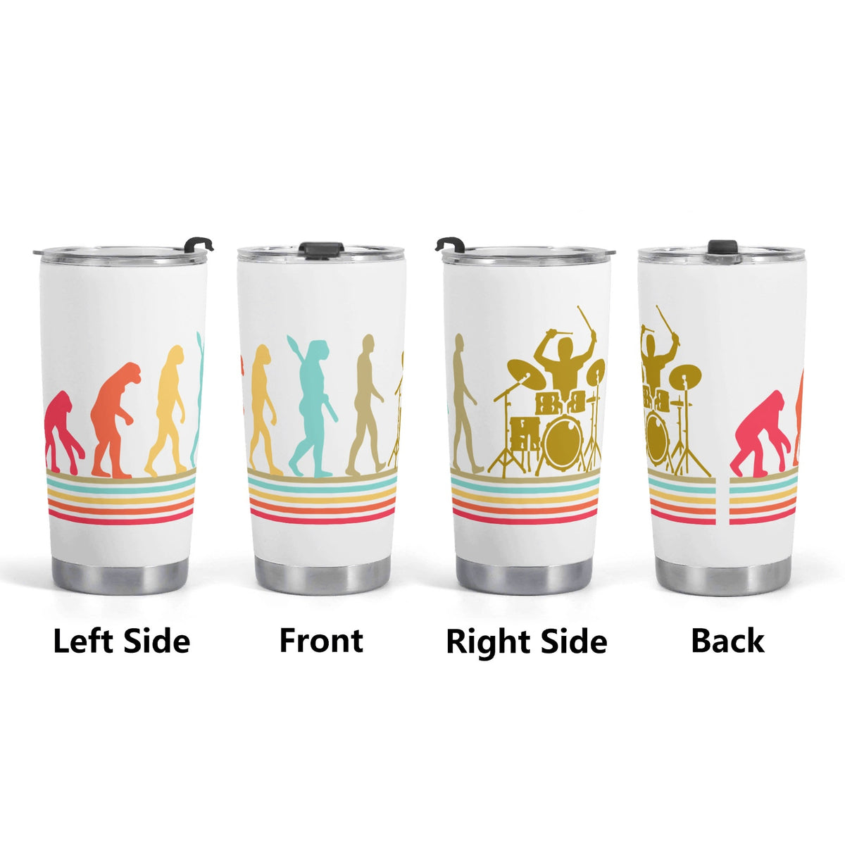 Drummer Evolution Stainless Steel 20oz Travel Mug Printed Offshore