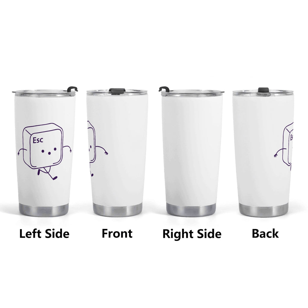 Esc Escape Key Stainless Steel 20oz Travel Mug Printed Offshore