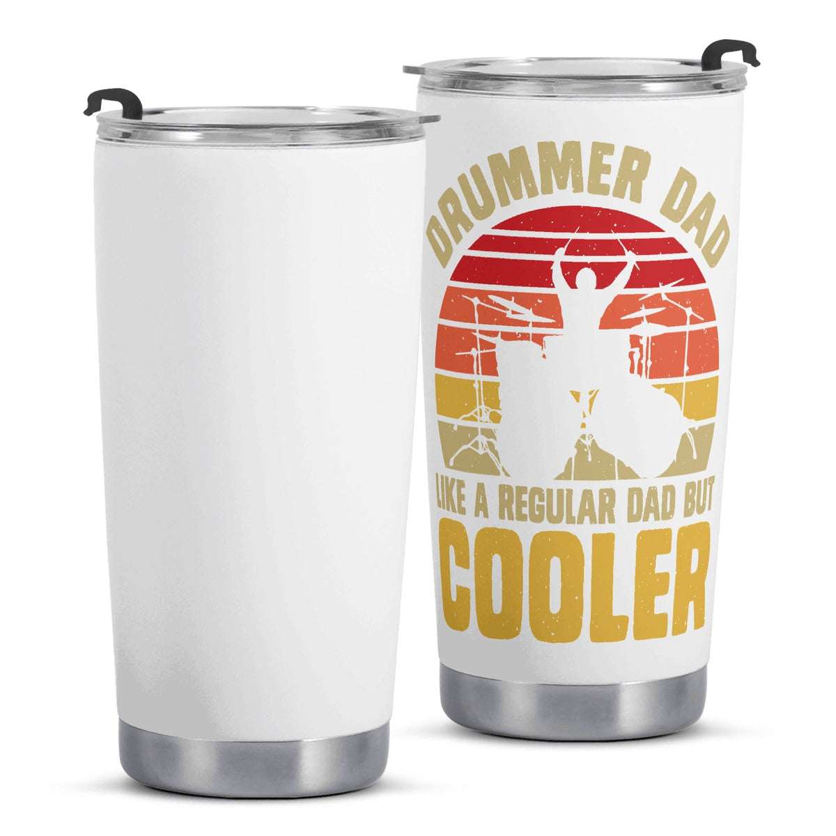 Drummer Dad Stainless Steel 20oz Travel Mug Printed Offshore