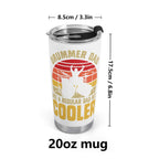 Drummer Dad Stainless Steel 20oz Travel Mug Printed Offshore
