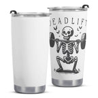 Deadlift Skeleton Stainless Steel 20oz Travel Mug Travel Mug Tumbler Fitness Printed Offshore