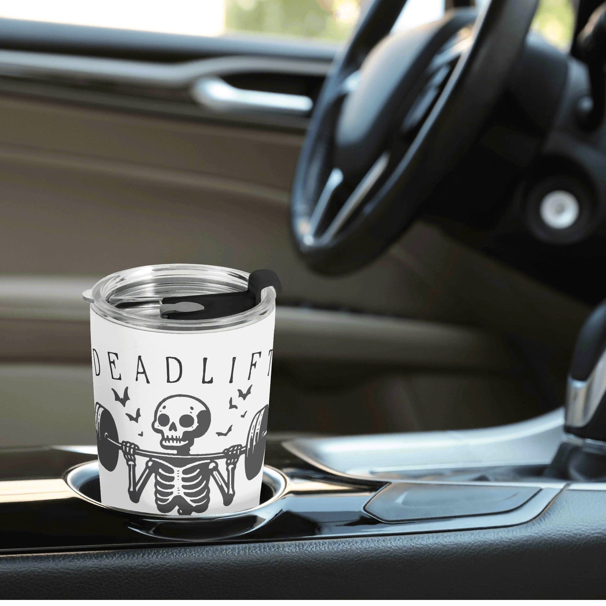 Deadlift Skeleton Stainless Steel 20oz Travel Mug Travel Mug Tumbler Fitness Printed Offshore