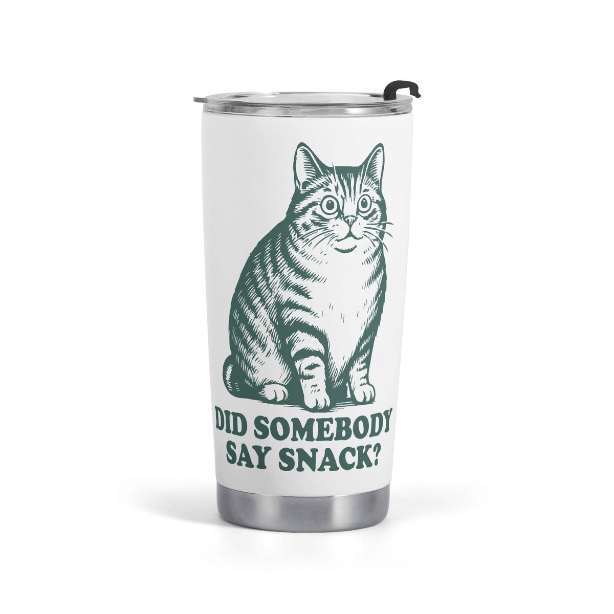 Cat Did Somebody Say Snack Stainless Steel 20oz Travel Mug Default Title Printed Offshore