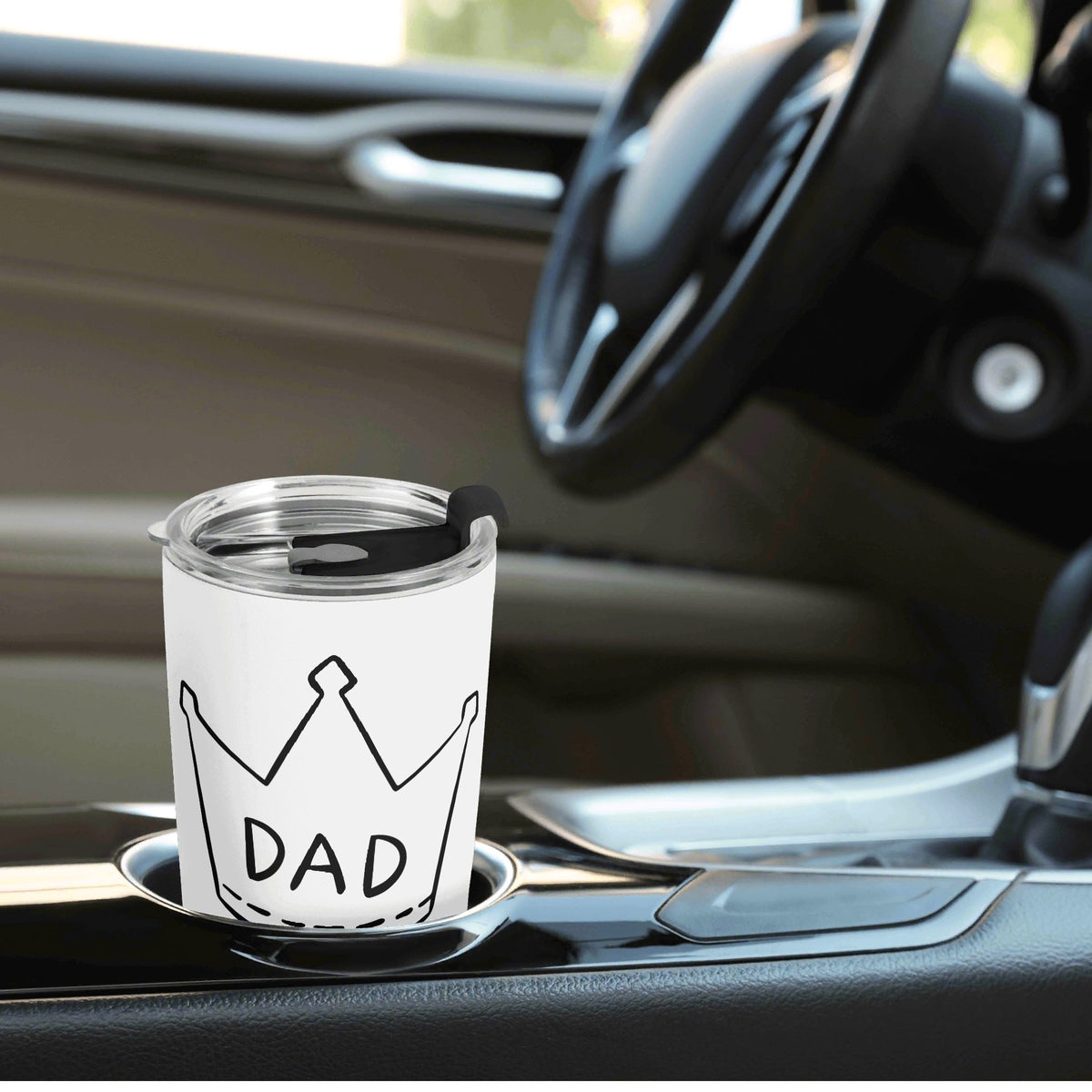 Dad Crown And Moustache Stainless Steel 20oz Travel Mug Printed Offshore