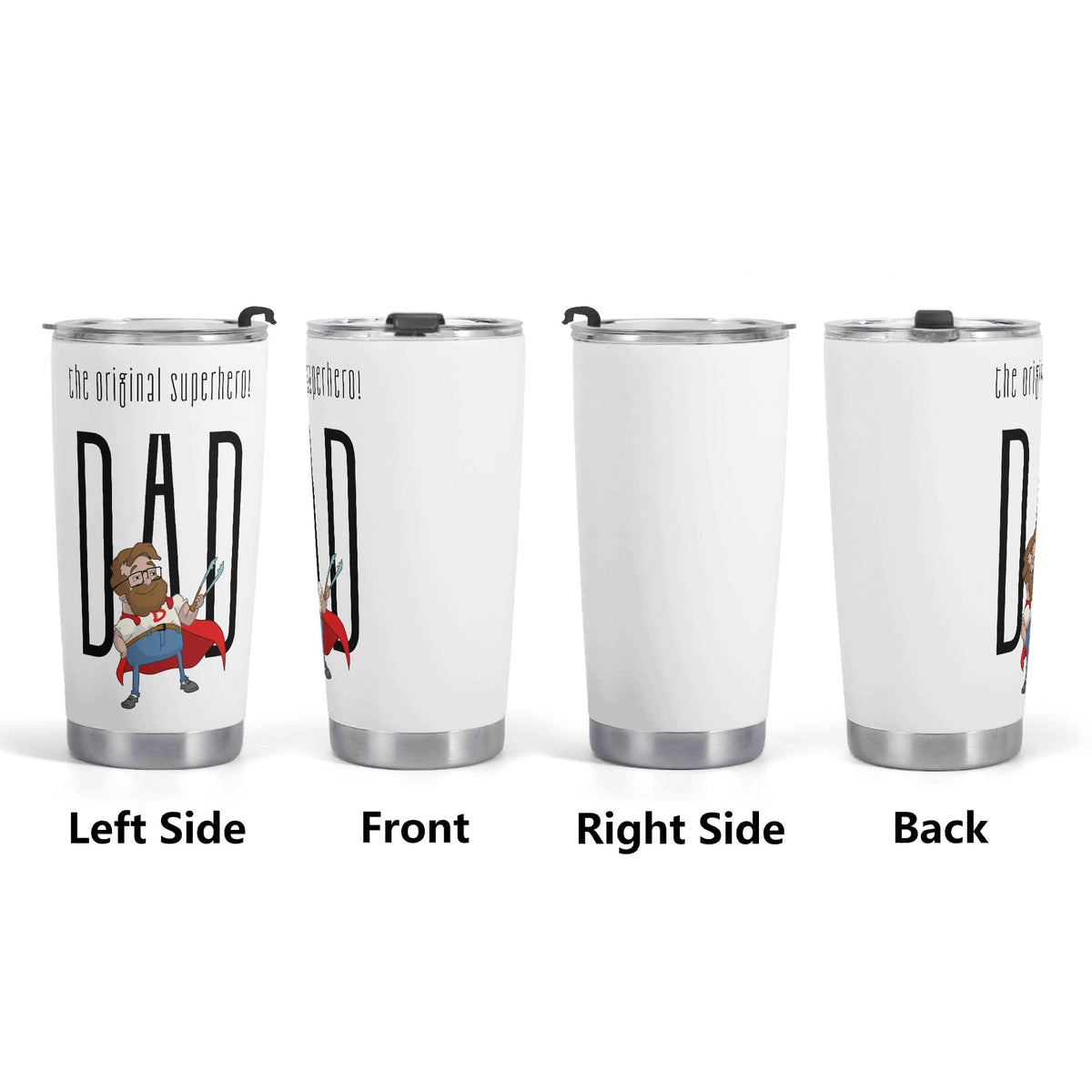 Dad The Original Superhero Stainless Steel 20oz Travel Mug Printed Offshore