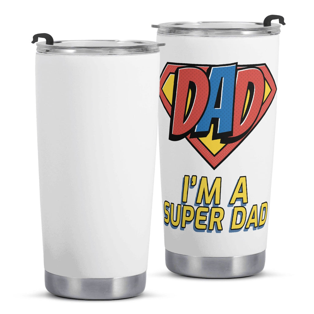 Im A Super Dad Stainless Steel 20oz Travel Mug Travel Mug Tumbler comic Dad Printed Offshore