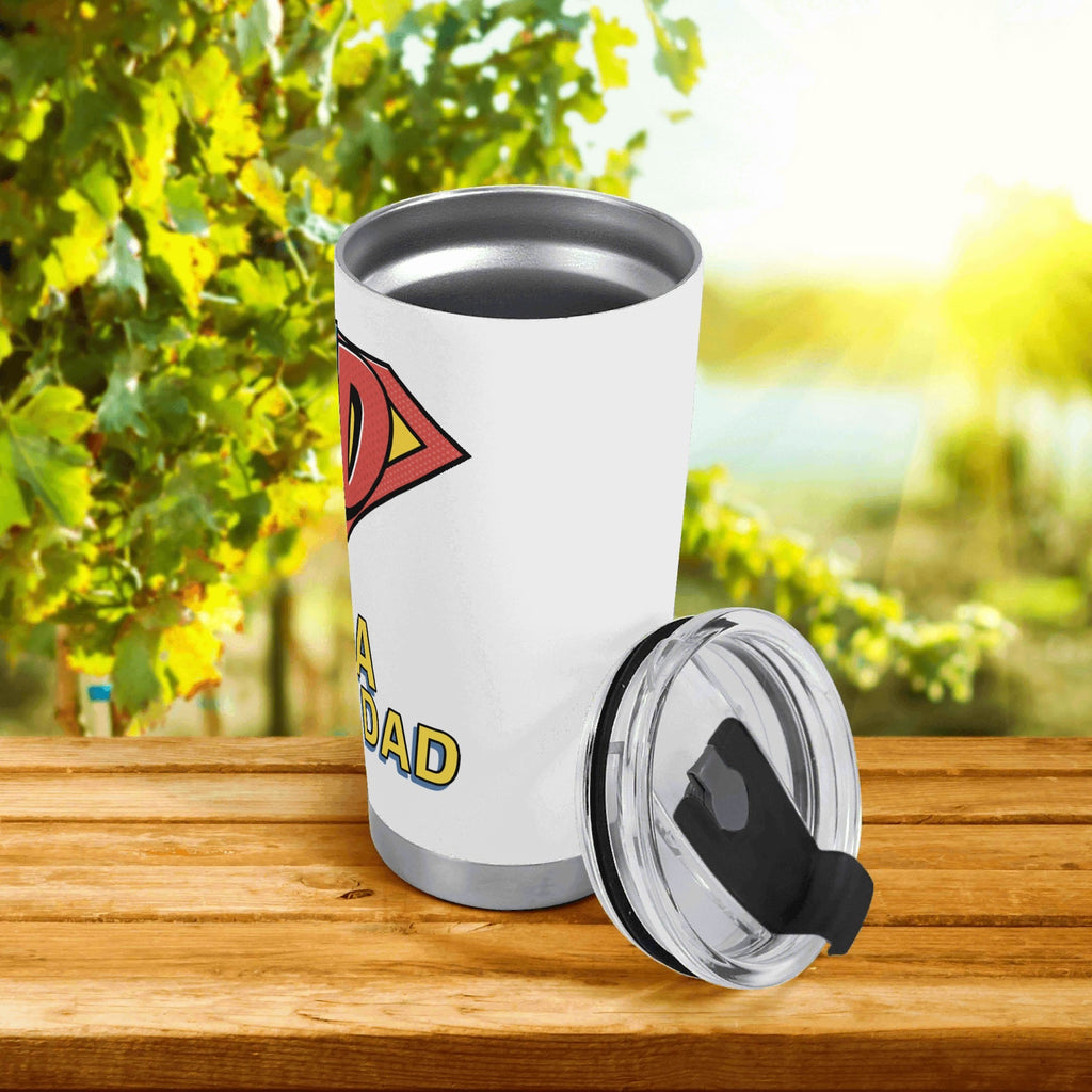 Im A Super Dad Stainless Steel 20oz Travel Mug Travel Mug Tumbler comic Dad Printed Offshore