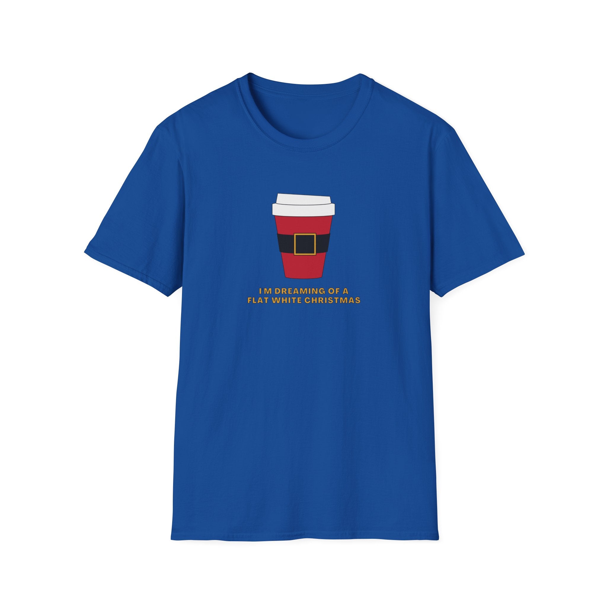 I'm Dreaming Of A Flat White Christmas - Unisex Softstyle T-Shirt