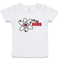 I'm The Bomb, Atom - Baby T-shirt White Baby T-shirt Printed In Australia Science