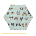 Dog Faces Kids Safe Round Corner Umbrella Kids Safe Round Corner Umbrella animal Printed Offshore