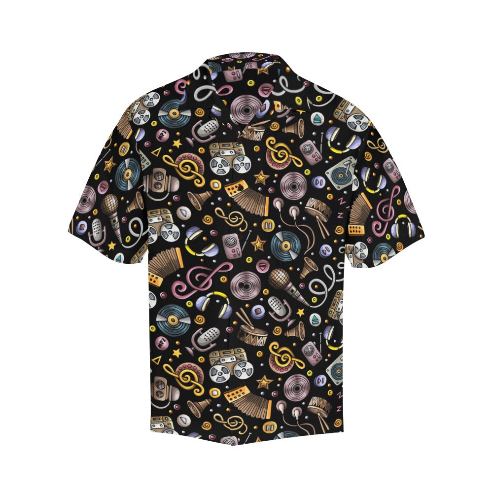 Retro Music Mix - Mens Hawaiian Shirt