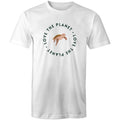 Love The Planet, Turtle Men's AS Colour T-Shirt White Mens T-shirt animal Environment Printed In Australia