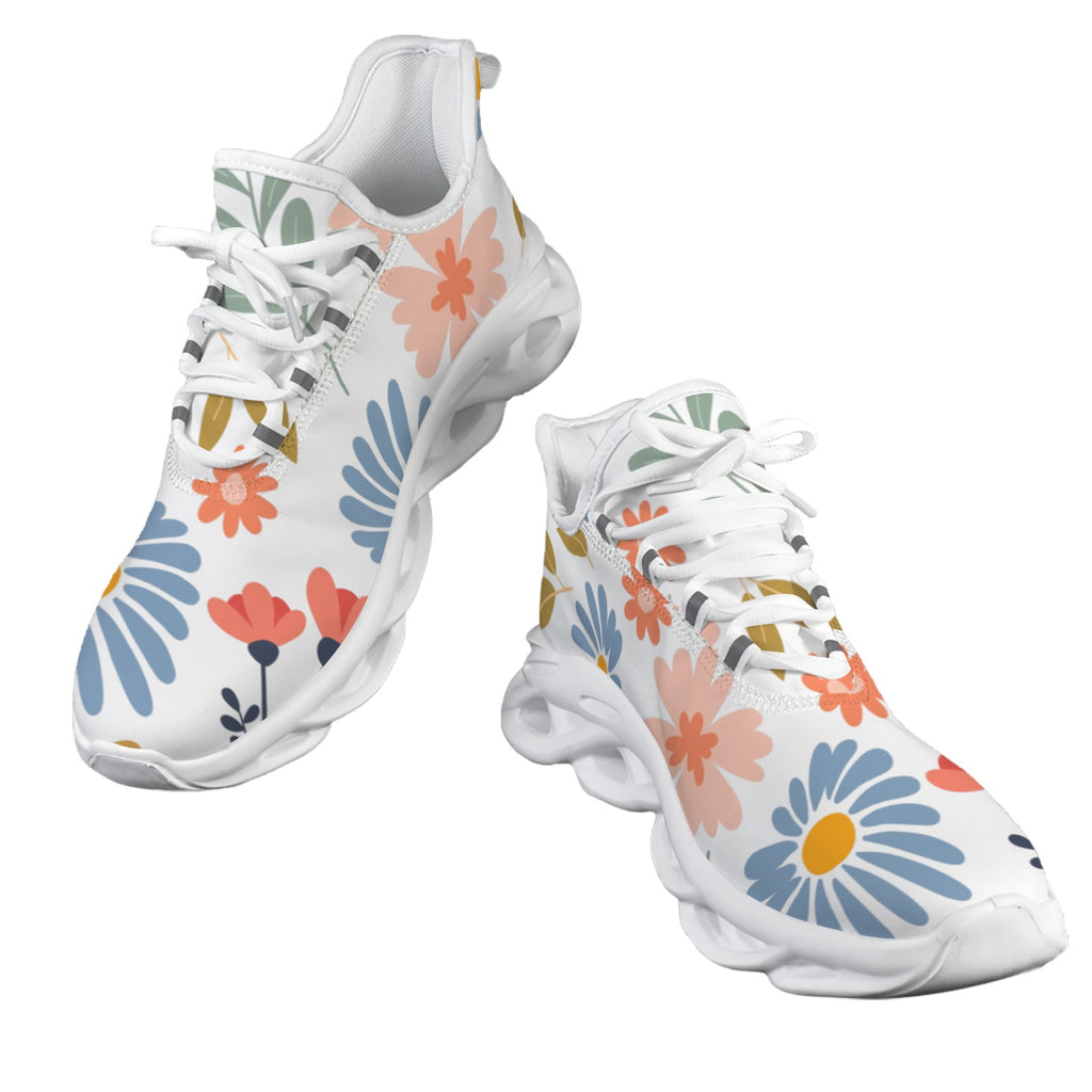 Boho Flowers Women's Twisted Sole Sneakers