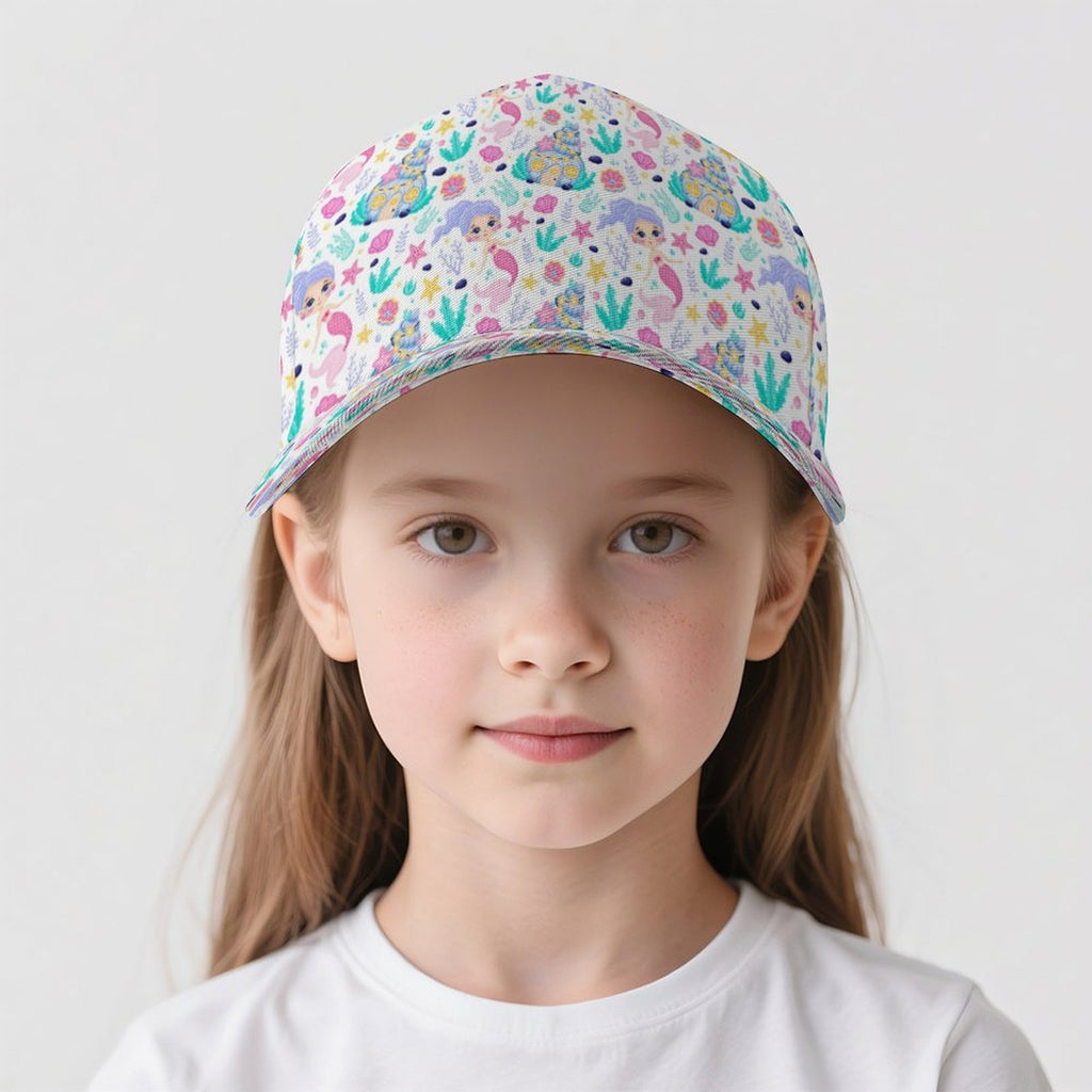 Mermaid World Kids Baseball Cap Kids Baseball Hat Printed Offshore