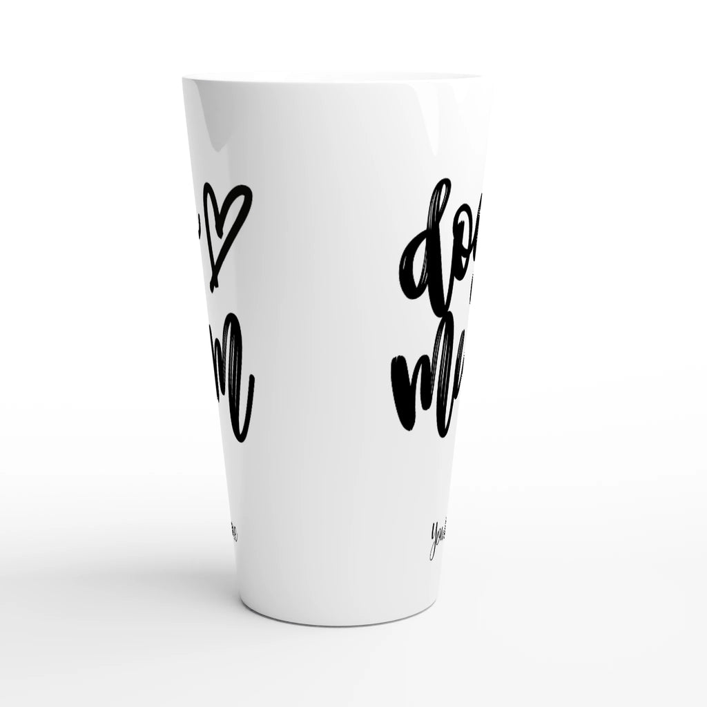 Personalised - Dog Mum - White Latte 17oz Ceramic Mug Personalised Latte Mug animal customise Globally Fulfilled Mum personalise