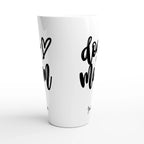 Personalised - Dog Mum - White Latte 17oz Ceramic Mug Personalised Latte Mug animal customise Globally Fulfilled Mum personalise