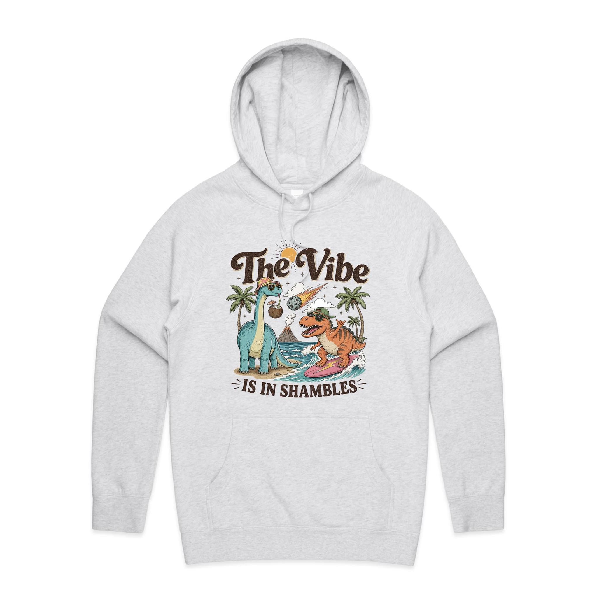 Dinosaurs The Vibe Is In Shambles Men's AS Colour Hoodie