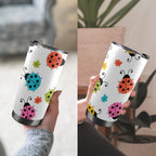 Ladybugs - 20oz Mobile Tumbler with Lid (Black Lock) 20oz Travel Mug animal Printed Offshore