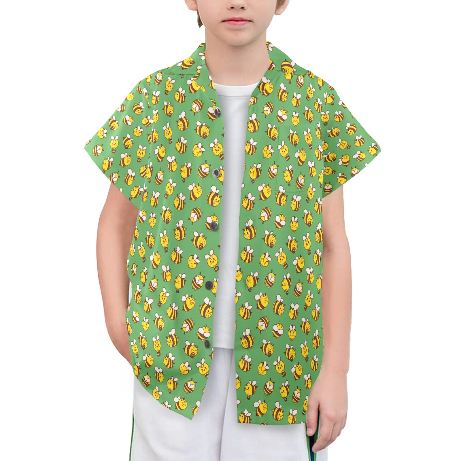 Busy Bees Senior Kids Hawaiian Shirt