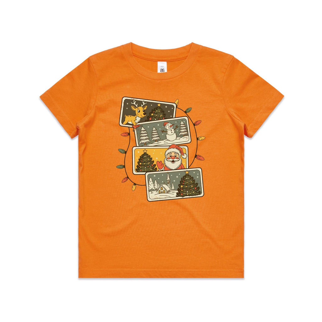 Retro Christmas Cards - Kids Youth T-shirt