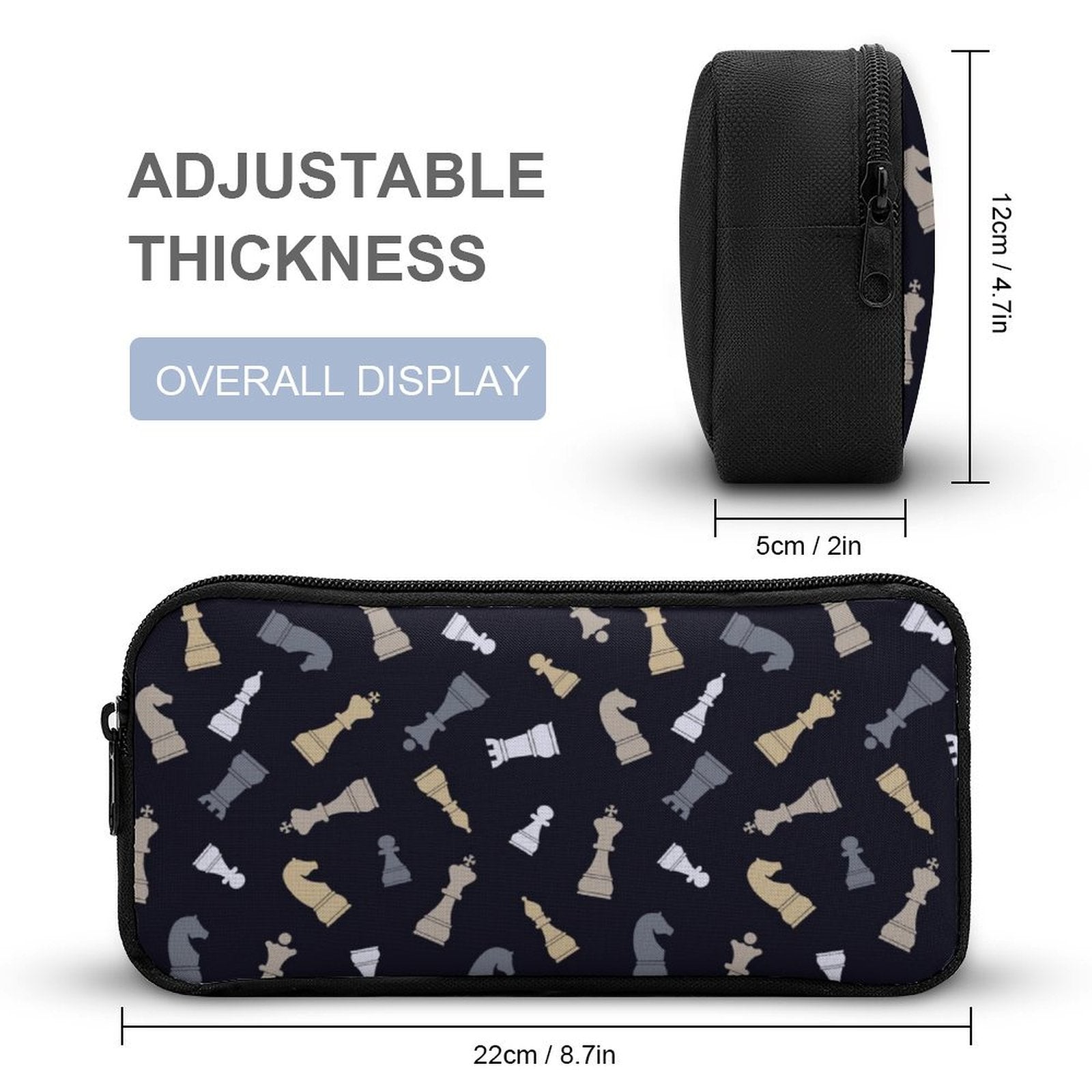 Chess Pattern Backpack, Lunch Bag & Pencil Case Set