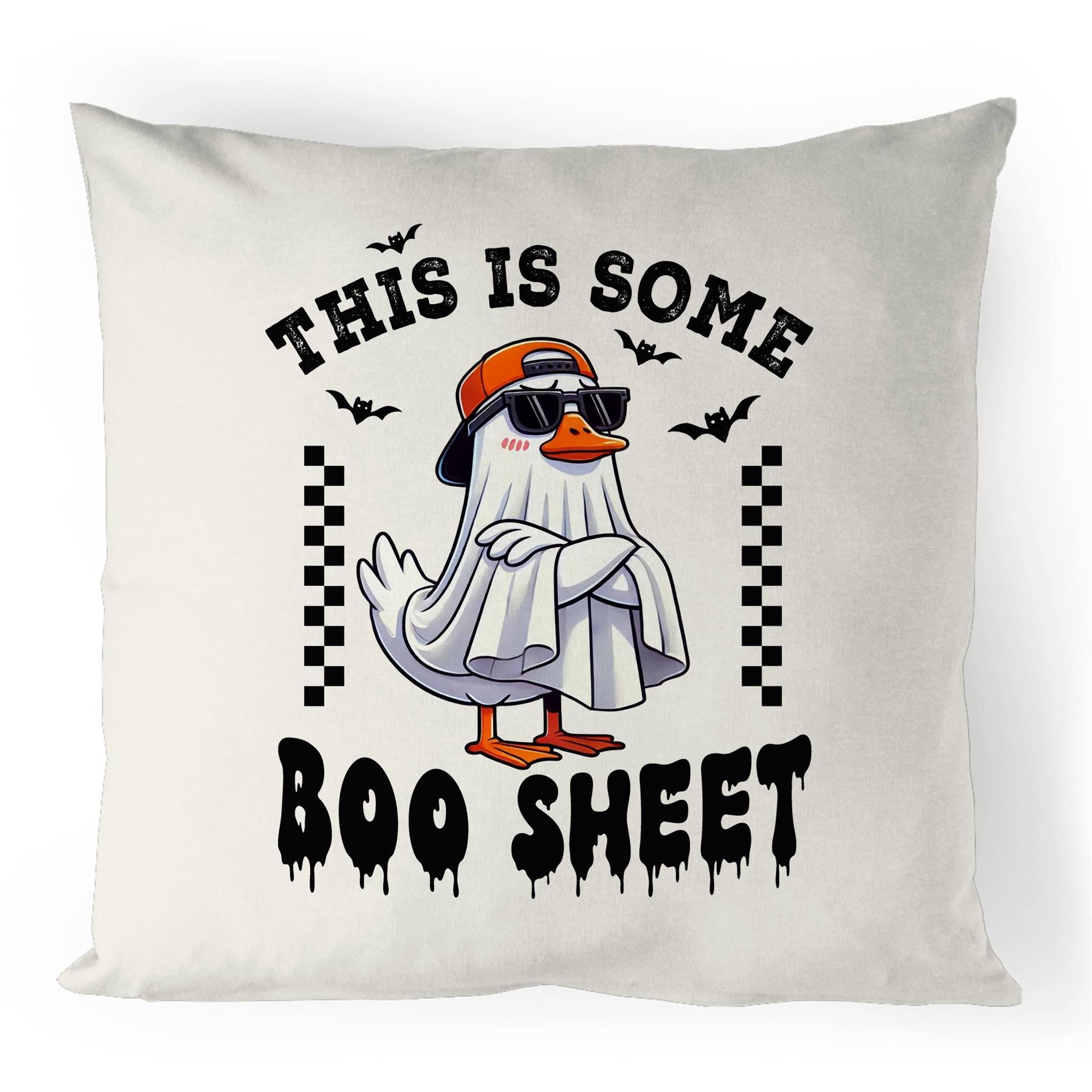 This Is Some Boo Sheet, Halloween - 100% Linen Cushion Cover Default Title Linen Cushion Covers Halloween Printed In Australia