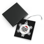 Forced Family Fun Pewter Snowflake Christmas Ornament