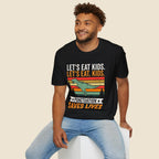 Punctuation Saves Lives Dinosaur, Let's Eat Kids Unisex T-shirt Unisex Adult T-shirt Globally Fulfilled