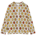 Round Pizzas On White Women's Full-Zip Hoodie