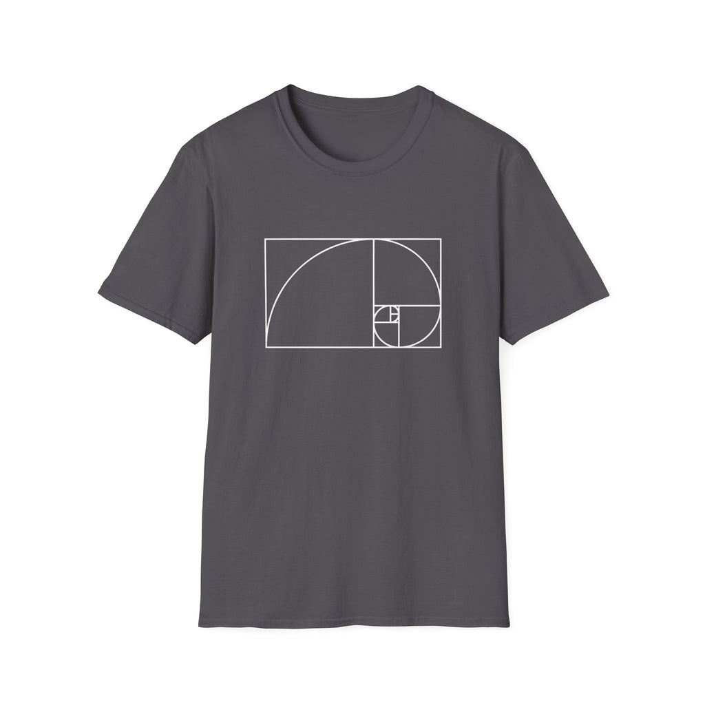 Fibonacci Unisex Softstyle T-Shirt Charcoal T-Shirt Australian Printer Maths Science