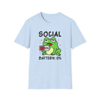 Frog, Social Battery - Unisex Softstyle T-Shirt