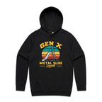 Gen X, Metal Slide Strong Men's AS Colour Hoodie Black Mens Hoodie Printed In Australia