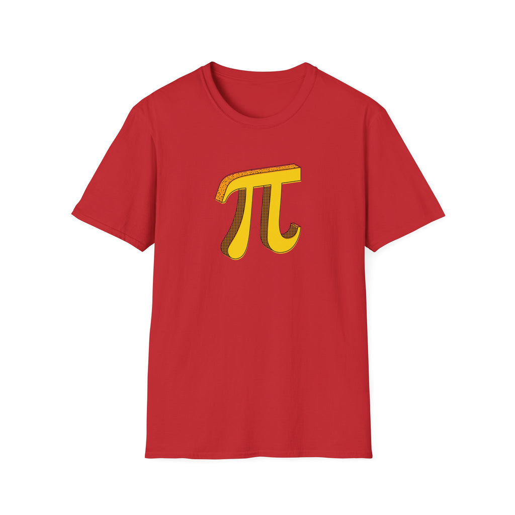 Pi Unisex Softstyle T-Shirt Red Unisex Adult T-shirt Australian Printer Science