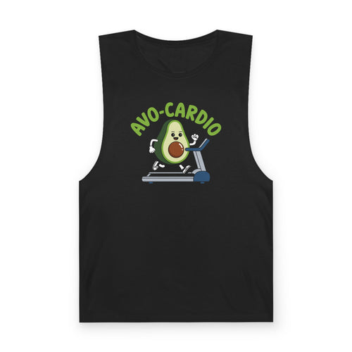 Avo-Cardio, Avocado Treadmill - Unisex Barnard Tank